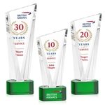 Plymouth VividPrint™ Award on Paragon Base - Green