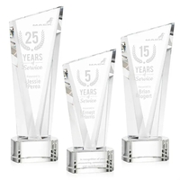 The Optical Crystal Plymouth Award features a beautiful slanted top and......