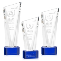 The Optical Crystal Plymouth Award features a beautiful slanted top and......