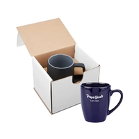 12-ounce ceramic mug with a high gloss finish; kraft gift box... from ASI...