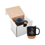 14oz Ceramic Mug With Cork Base In Mailer