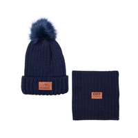 Leeman™ Winter duo with ribbed acrylic knit beanie and scarf in... from ASI...