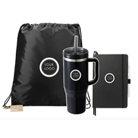 Eco Friendly Drawstring Bag,Tumbler and Journal Set