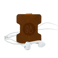 Ear bud wrap made of leather measuring 2" x 2.25" and... from ASI 88060...