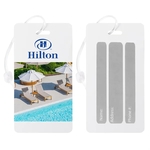 Rectangle shaped luggage tag
