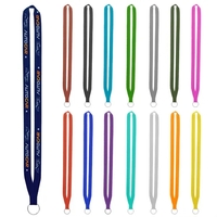 5/8" screen-printed lanyards: vibrant colors, 100% polyester, 33" length....