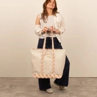 4CP TRIM MORRIS TOTE - EXTRA LARGE ZIPPERED