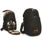 Brava Double Wine Tote Black