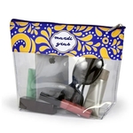 Cosmetic Pouch in Clear Vinyl