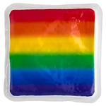 Square Rainbow Gel Beads Hot/Cold Pack