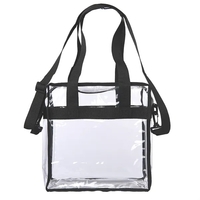 Transparent Tote Bag with Zipper