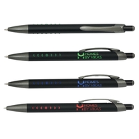 Metal pen with black satin finish and plating matching grip color.... from...
