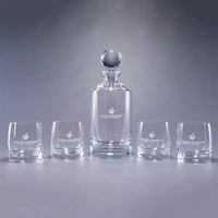 Uptown/Meridian 5 Piece Crystal Barware Gift Set