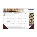 12 Month Full Color Desk Calendar - 17" x 11"