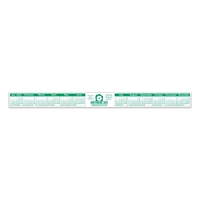 1 1/8" x 13 1/2" white vinyl keyboard/monitor/laptop calendar with...