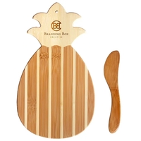 Pineapple Charcuterie Board with Spreader Knife Gift Set... from ASI 91565...