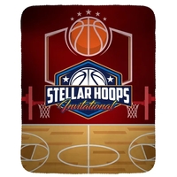 Basketball Velvety Recycled Plush Blanket... from ASI 30208 A P Specialties /...
