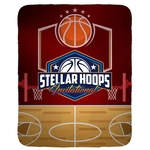 Basketball Velvety Recycled Plush Blanket