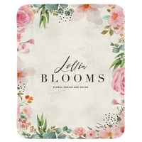 Floral Velvety Recycled Plush Blanket