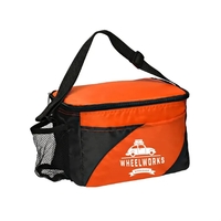 Made out of insulated 210D polyester with PEVA lining, this two-toned... from...