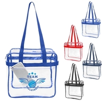Nfl Approved Heavy Duty Clear Stadium Security Zipper Tote