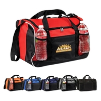 Duffel bag with two front mesh pockets and U zipper top... from ASI 41511...