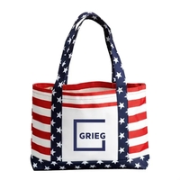 Stars and stripes design tote bag.... from ASI 31517 Admart Products / Admart...