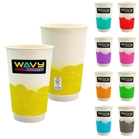 16 oz. Full Color Turbulent Waves Cube Paper Cup... from ASI 30208 A P...