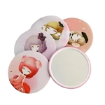 Round Tin Compact Makeup Mirror