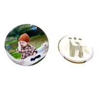 2.28" Full Color Round Tin Photo Stand