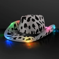 LED Cow Print Hat with Black Band; Imprinted Pricing... from ASI 34194...