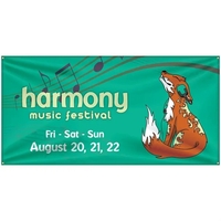 3' x 6' Custom Knitted Polyester Banner