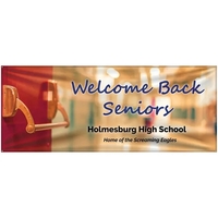 4' x 10' Custom Knitted Polyester Banner