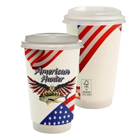 16 oz. Full Color Patriotic Paper Cup With Lid... from ASI 30208 A P...