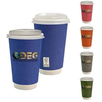 16 oz. Full Color Ridge Paper Cup With Lid... from ASI 30208 A P Specialties...
