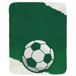 Soccer Velvety Recycled Plush Blanket