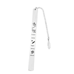 Sleek Stainless Steel Metal Bookmark