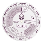 Wheel Calculator Birth Date Finder Spot Color Imprint 6"