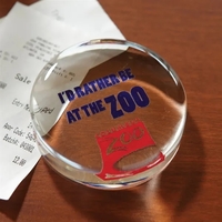 Circle shaped paperweight with customization.... from ASI 68507 The Magnet...