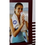 Fitness Gym Towel 100% Cotton Velour & Terry Loop 11"x44"