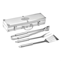 BBQ set with stainless steel spatula, fork, and tongs in a... from ASI 68507...