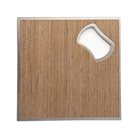 Wooden Coaster with Bottle Opener