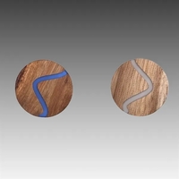 Acacia Wood Coaster with Resin Inlay... from ASI 92531 Unique Custom Products...