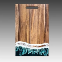 Large Rectangular Acacia Wood and Resin Cutting Board... from ASI 92531...