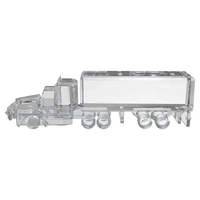 10" x 3" Crystal Semi Truck