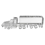 7" x 2.25" Crystal Semi Truck
