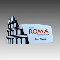 Acrylic name tags or badges measure 1" x 3" and can... from ASI 92531 Unique...