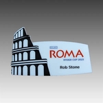 1" x 3" - Acrylic Name Tags or Badges - Custom Shapes