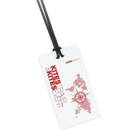 Vinyl luggage tag with slip-in ID card and standard loop strap.... from ASI...