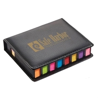 Leatherette holder with eight colors of sticky flags (200 each) and... from...